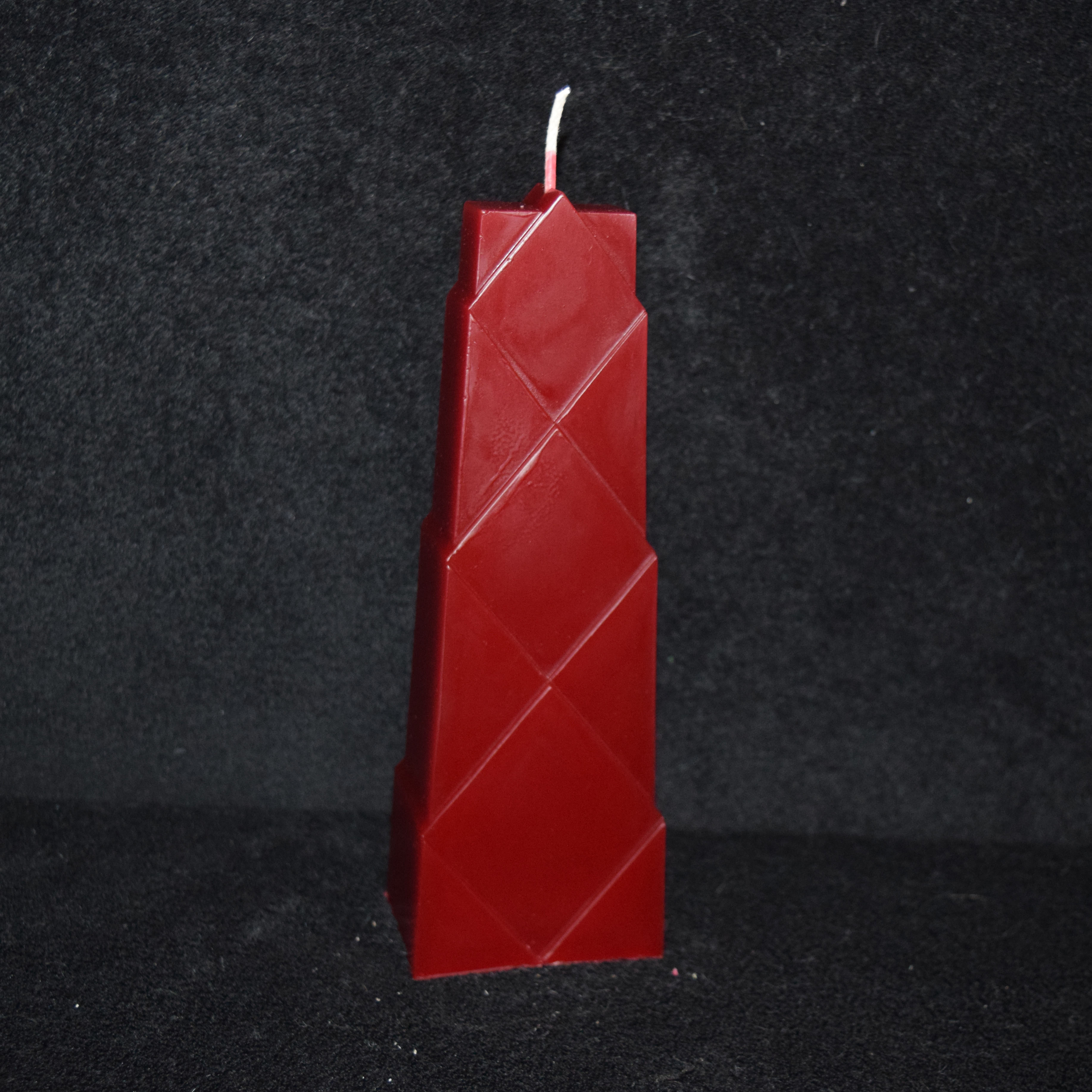 Raute-Kerze einfarbig