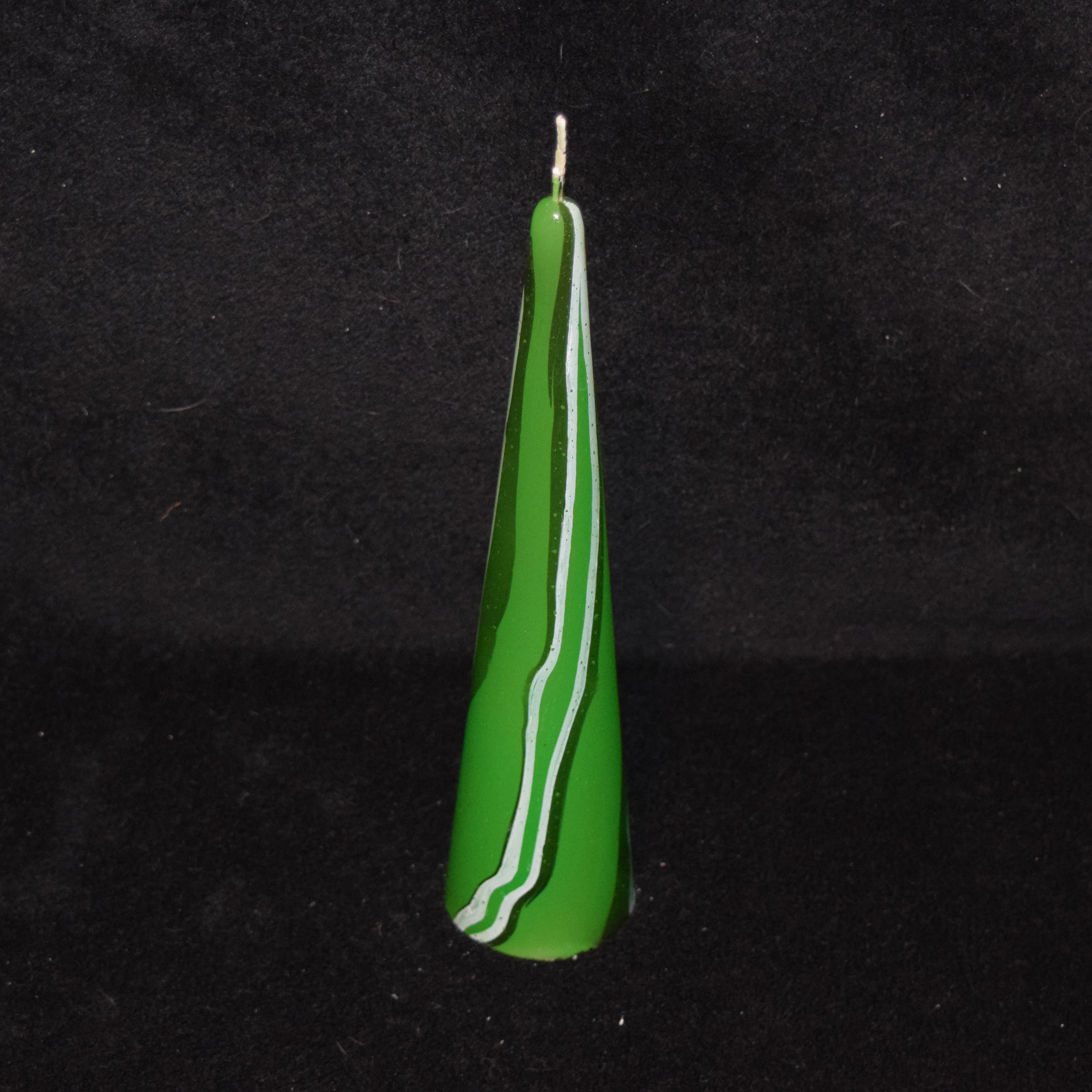 Große Kegel-Kerze marmoriert