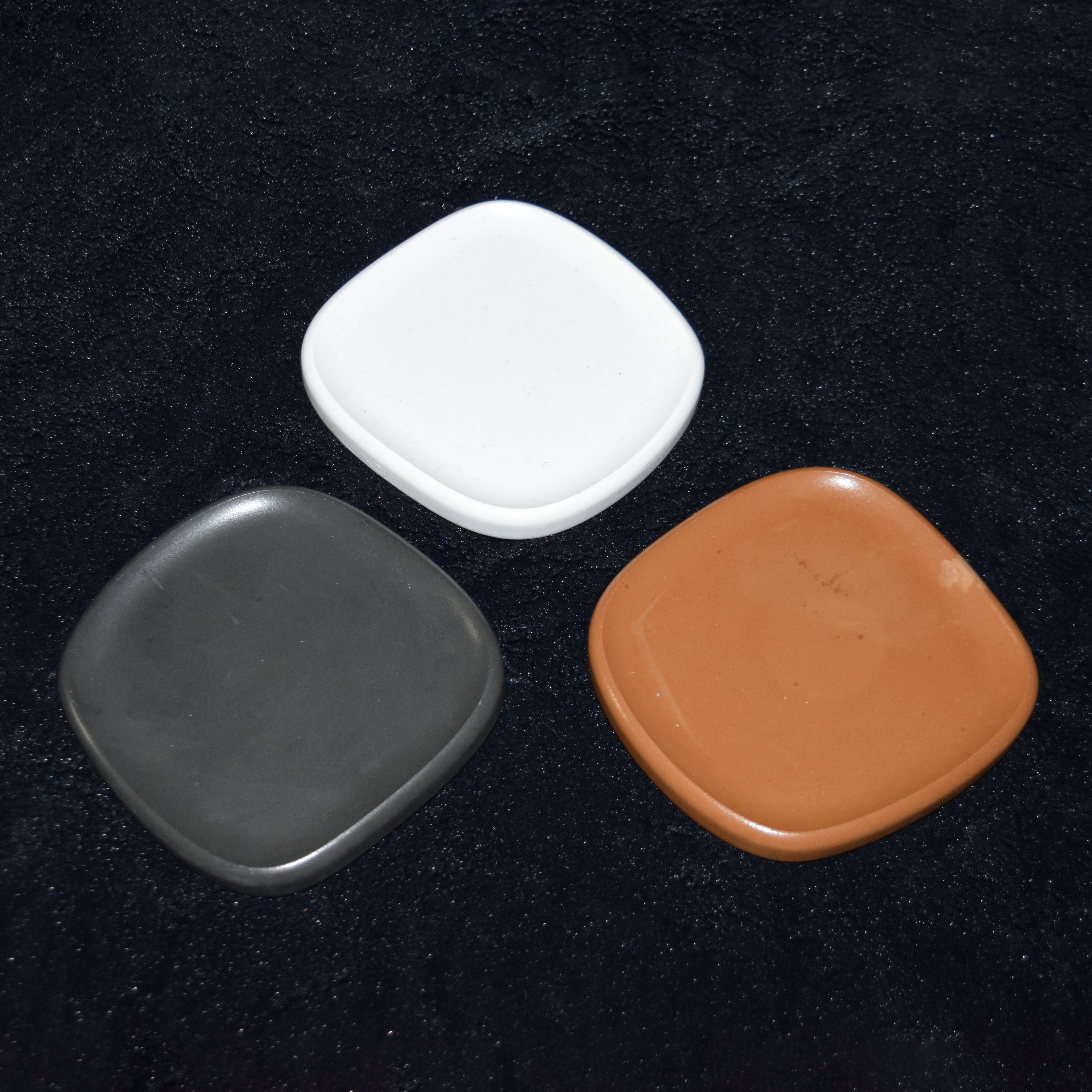 Kerzen-Untersetzer Squircle einfarbig