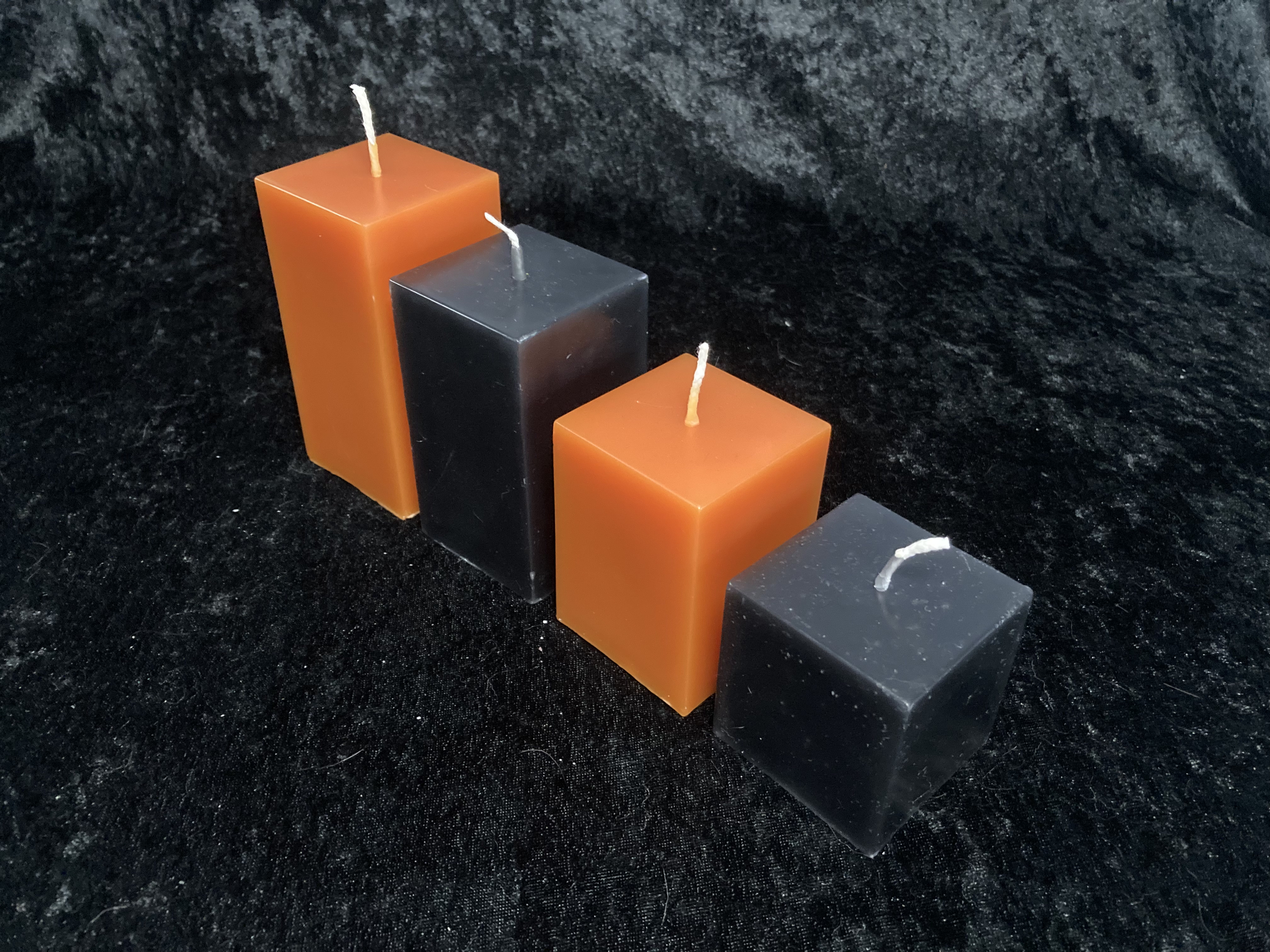 Kerzen-Arrangement Treppe 4er-Set zweifarbig