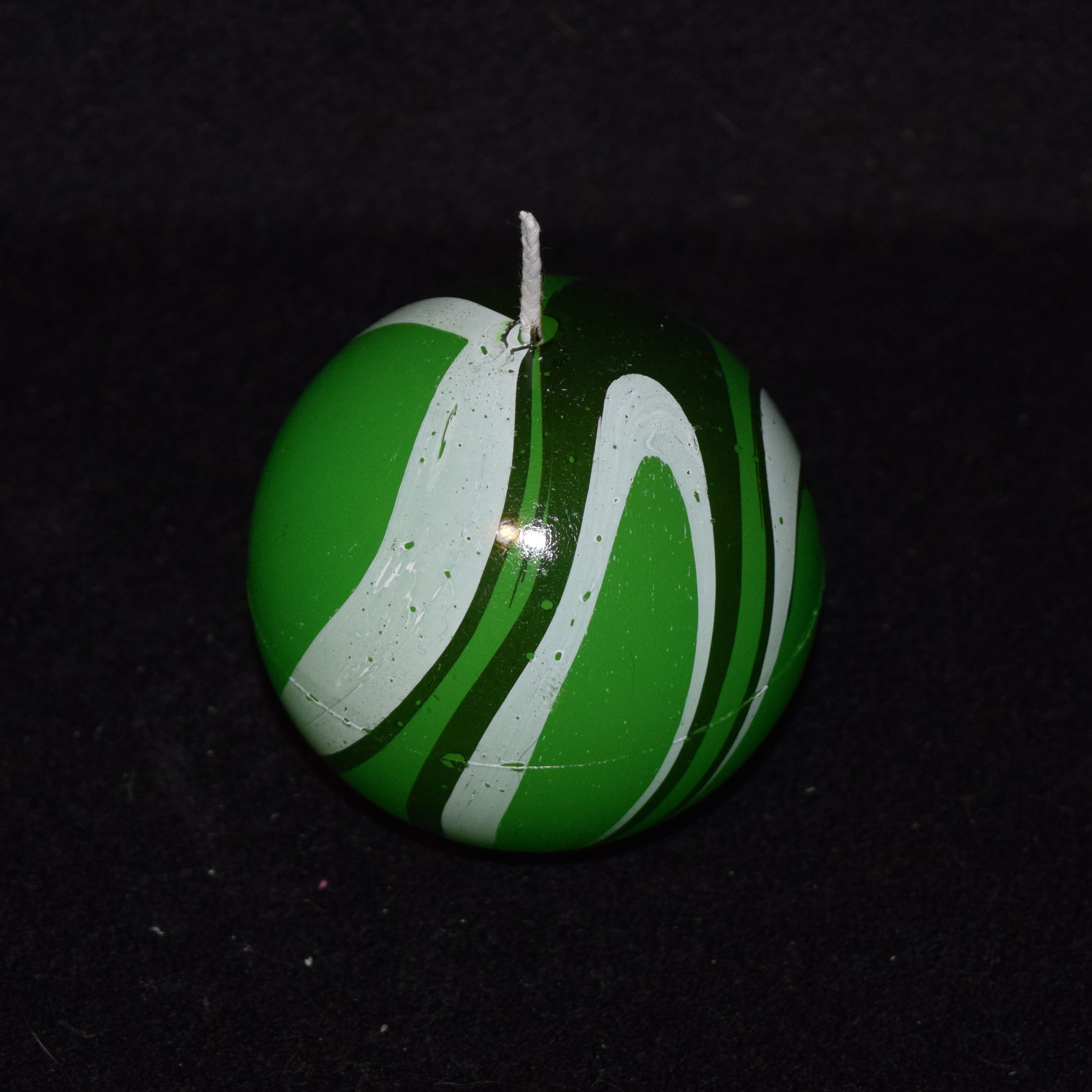 Kugel-Kerze marmoriert in 3 Größen