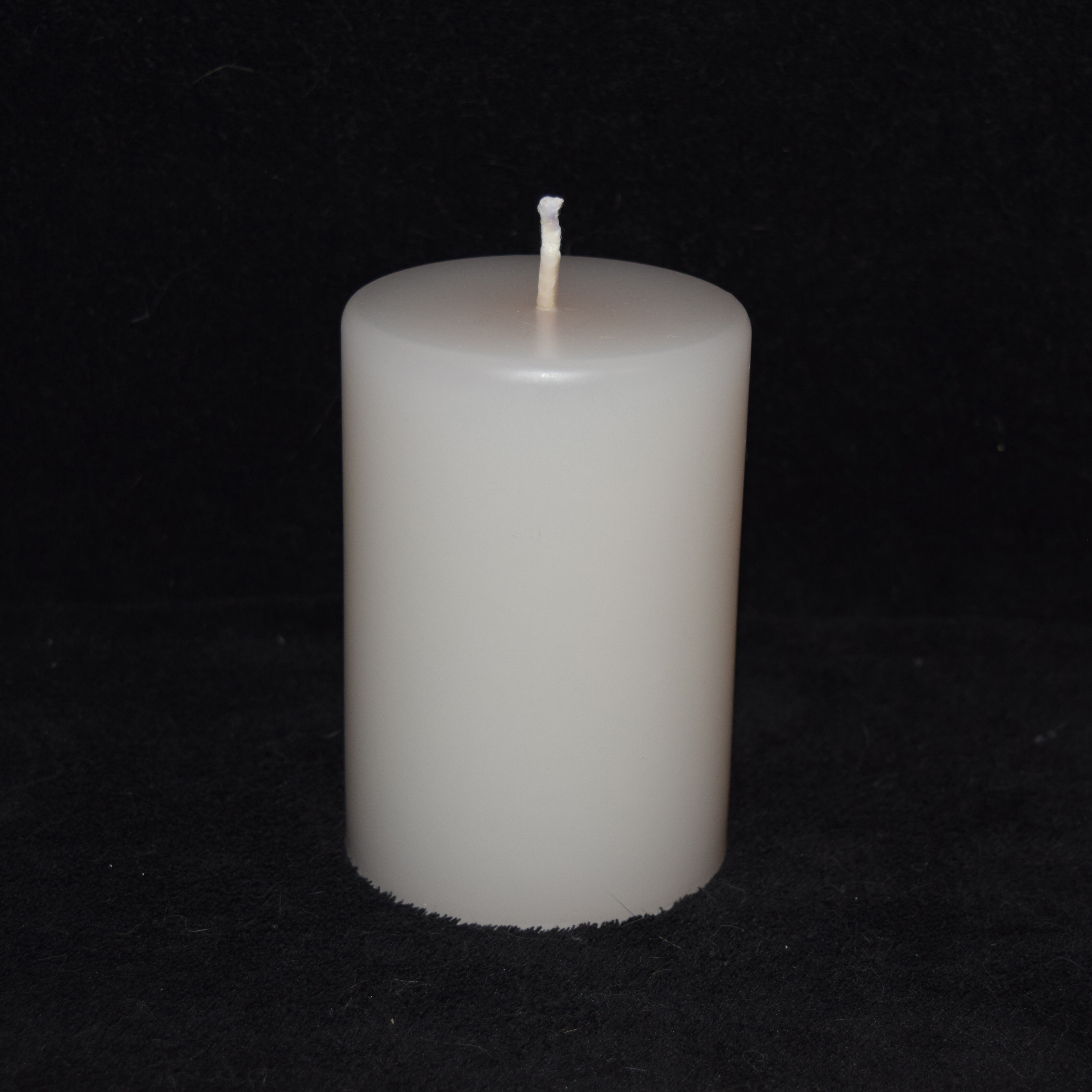 Breite Stumpen-Kerze einfarbig