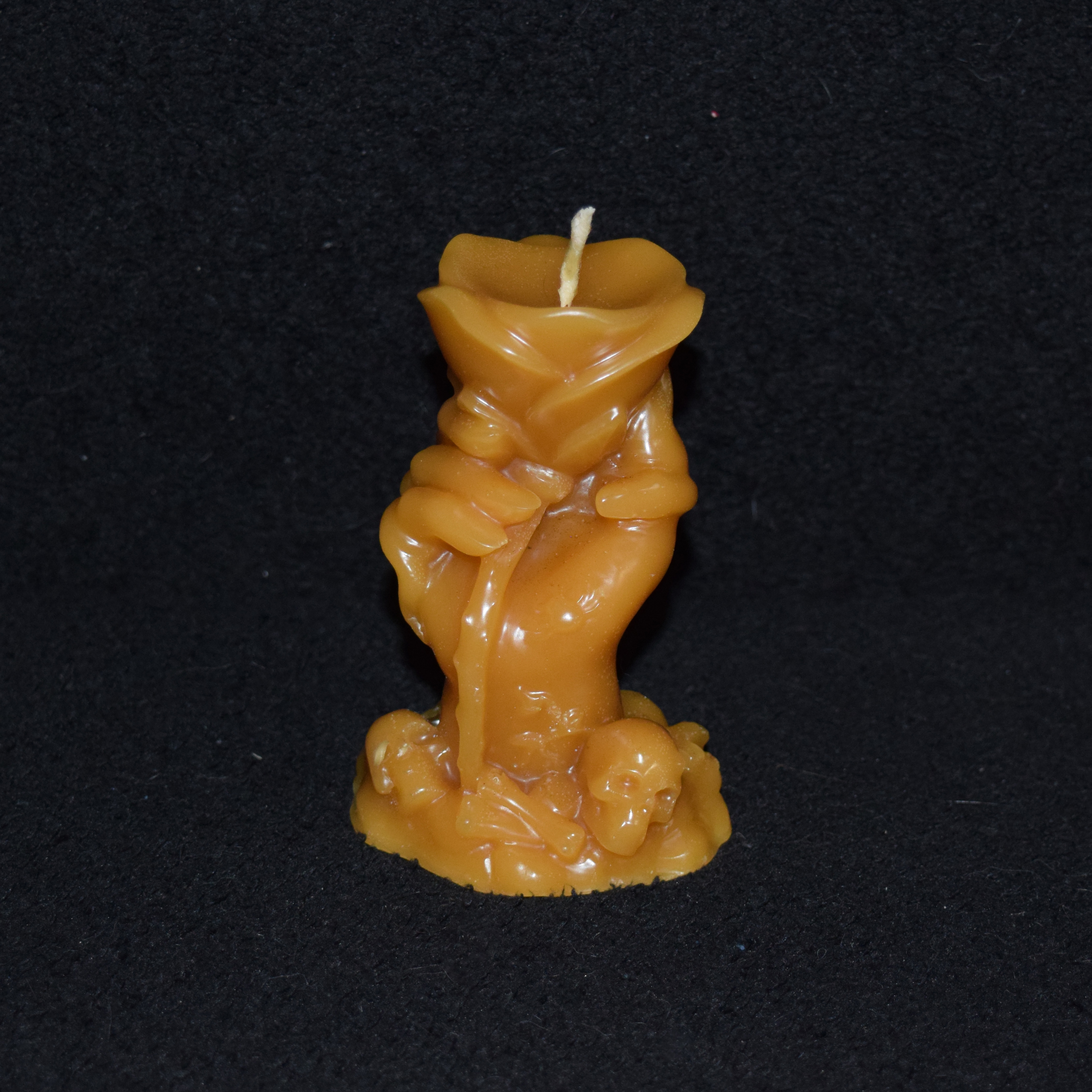 Hexenhand-Kerze aus Bienenwachs
