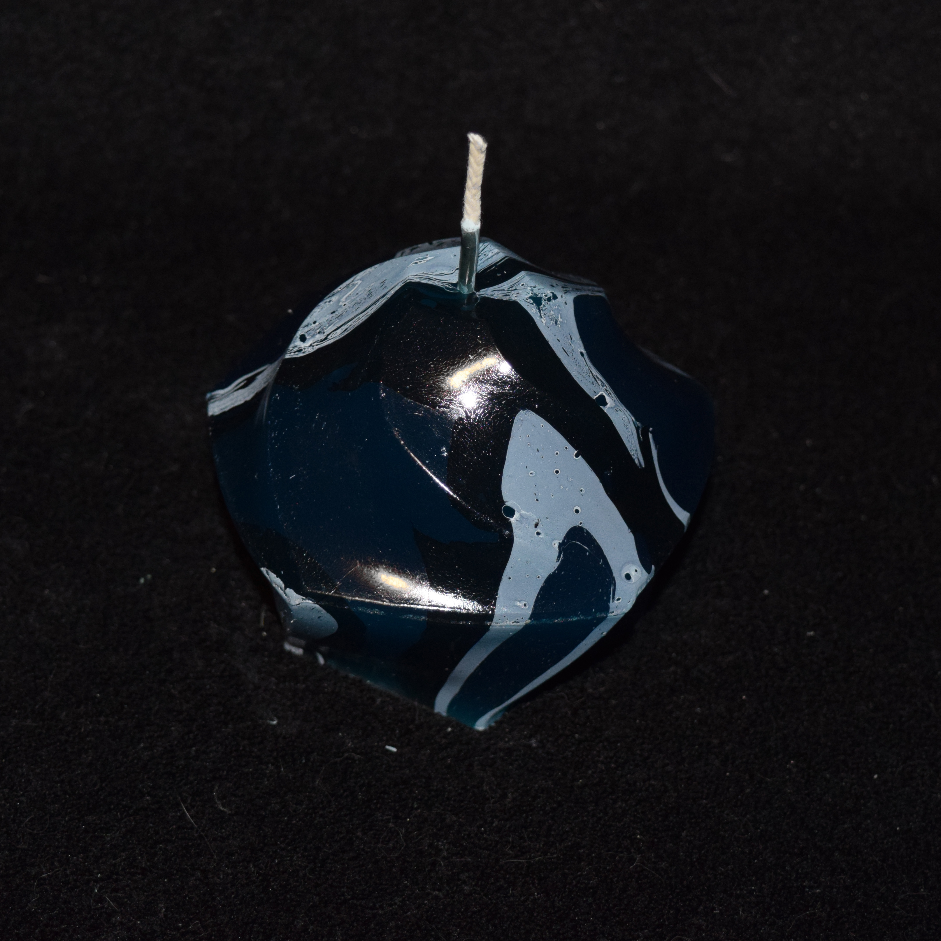 Skulptur-Kerze marmoriert