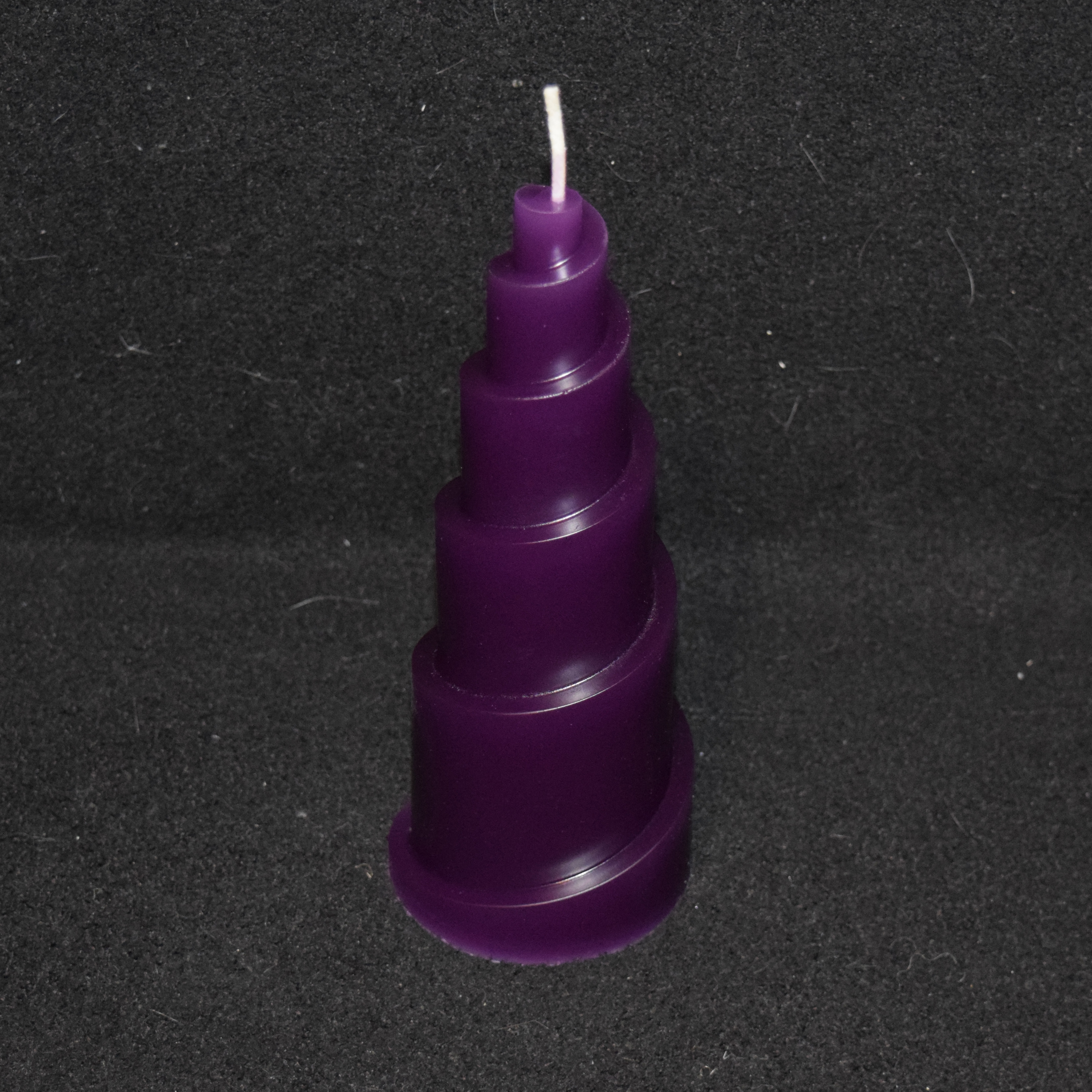 Spiralpyramide-Kerze einfarbig