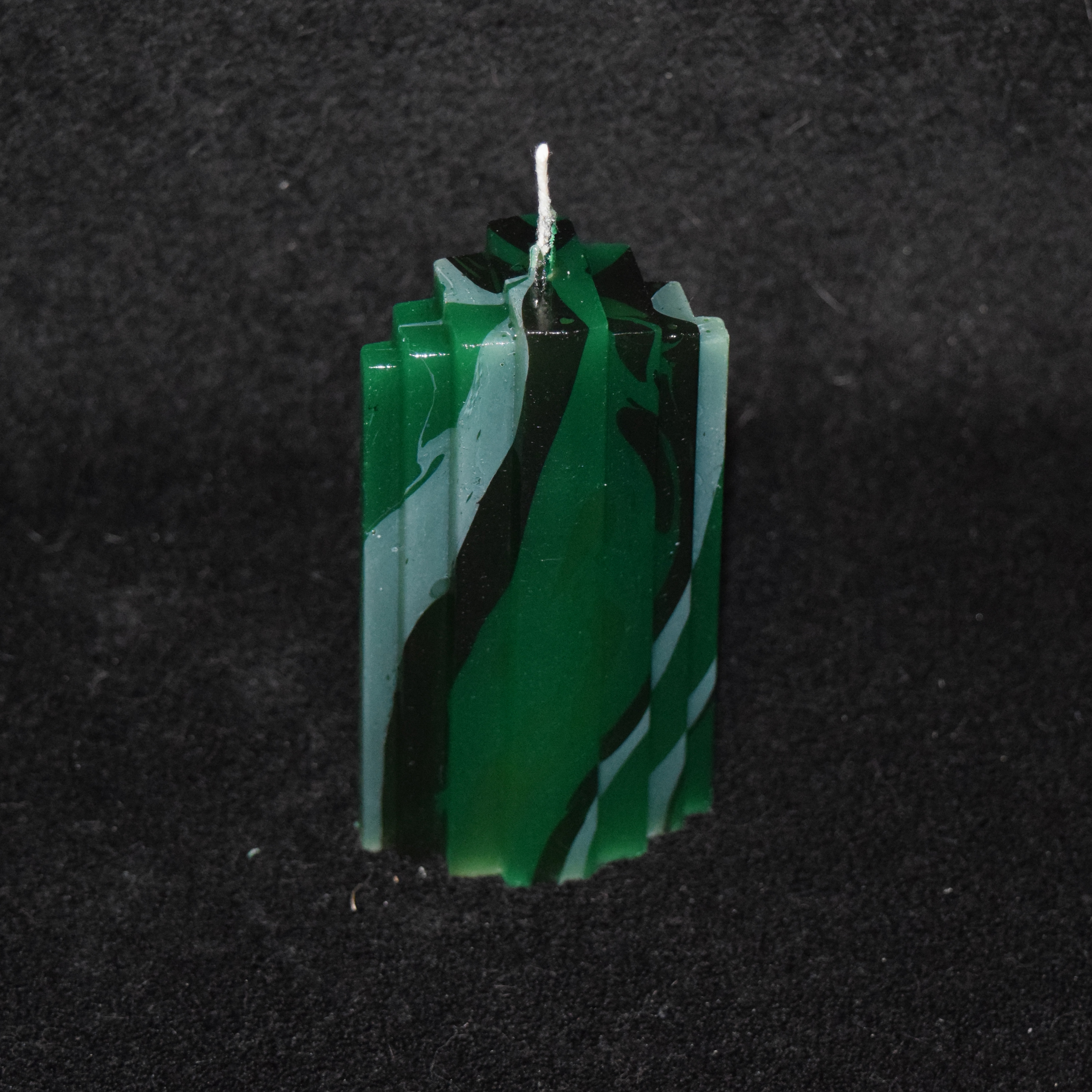 Skyline-Kerze klein marmoriert