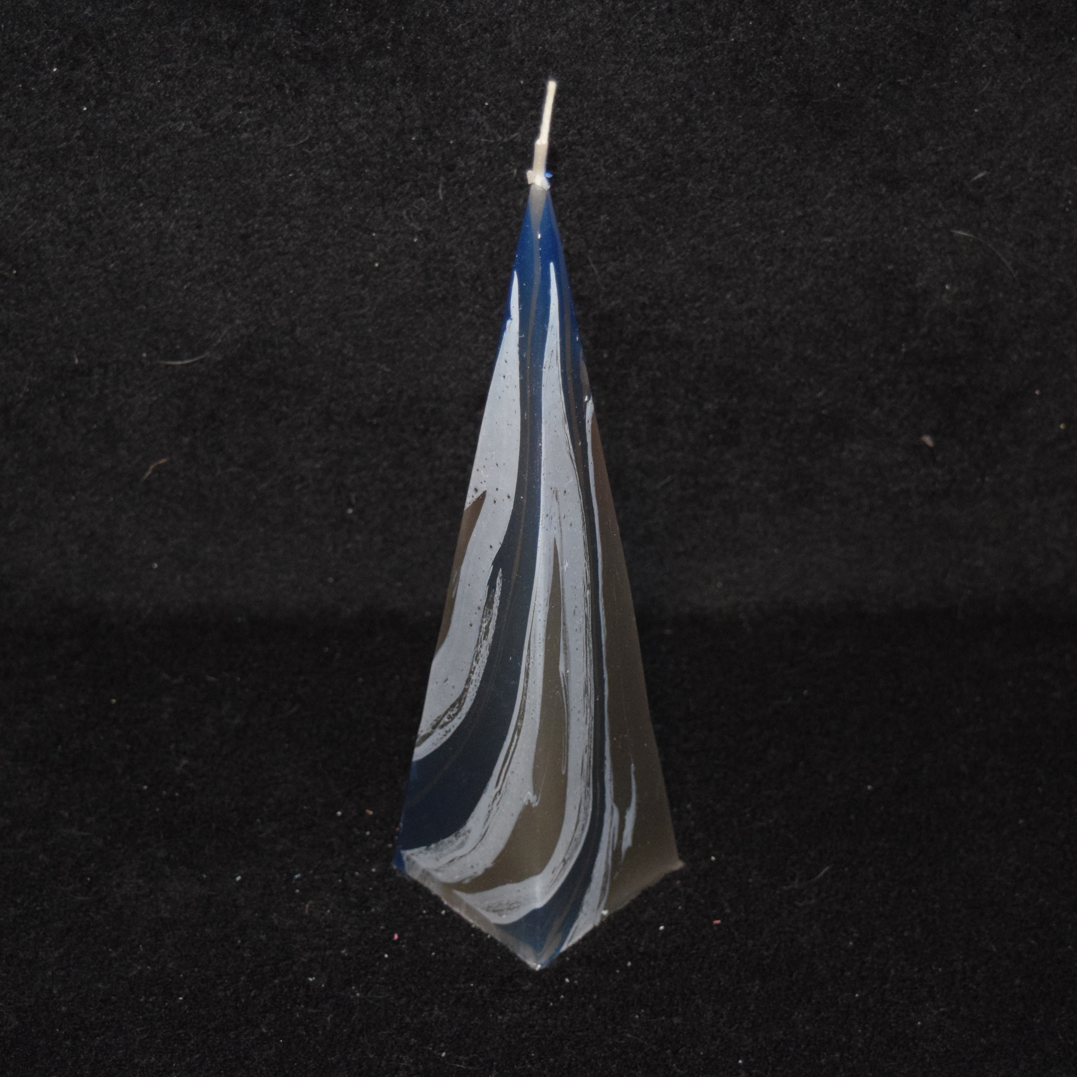 Pyramiden-Kerze marmoriert