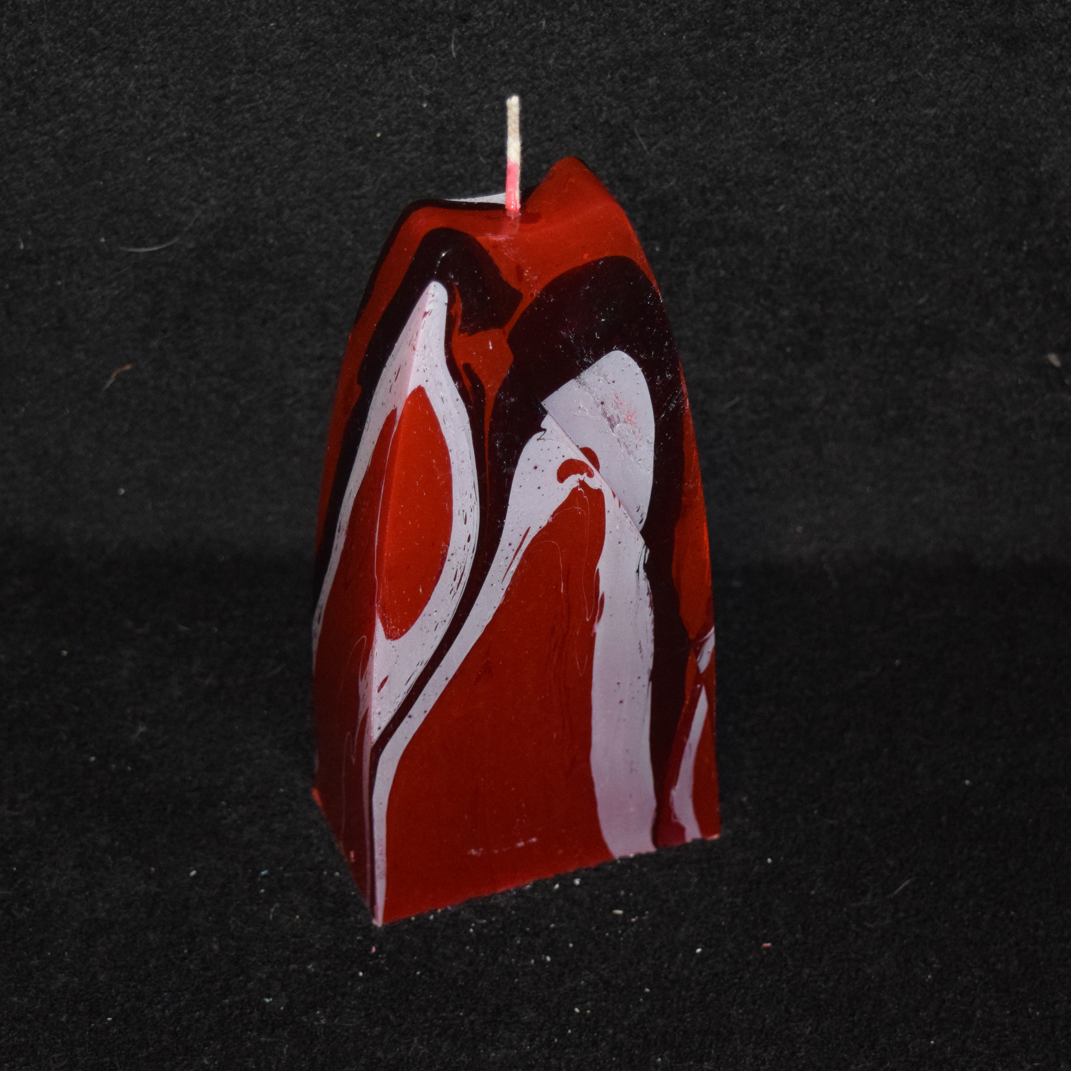 Doppelbogen-Kerze marmoriert