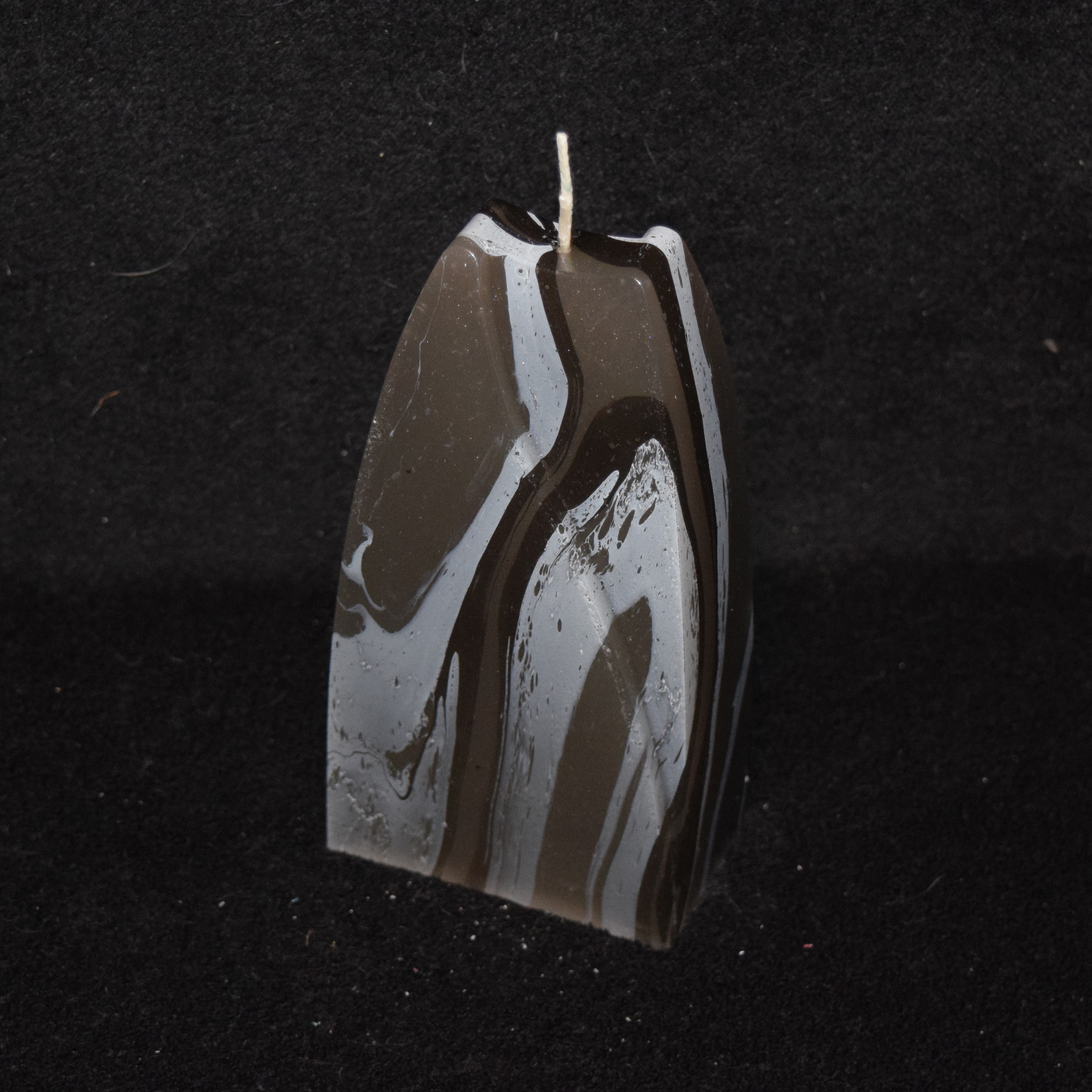 Doppelbogen-Kerze marmoriert