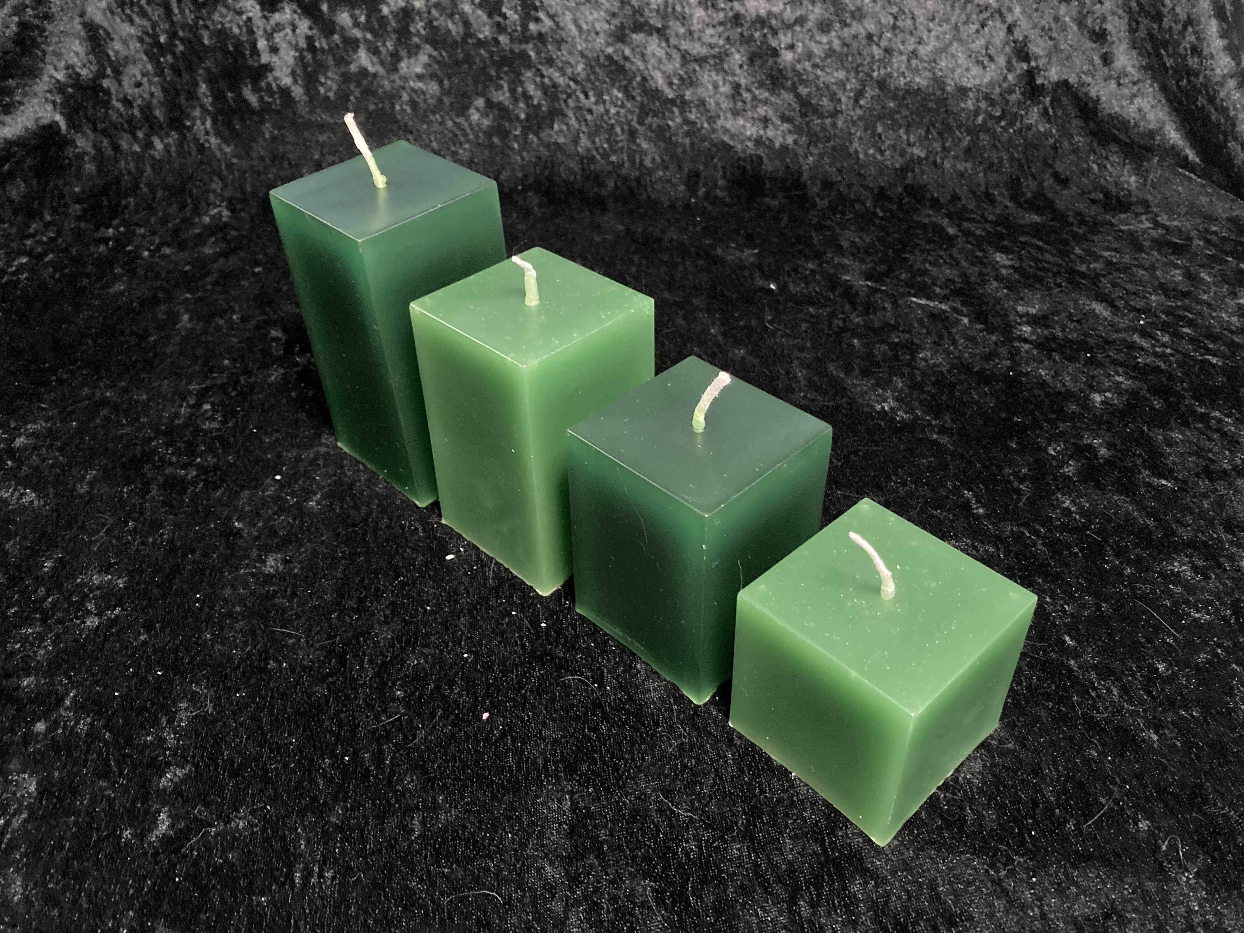 Kerzen-Arrangement Treppe 4er-Set zweifarbig