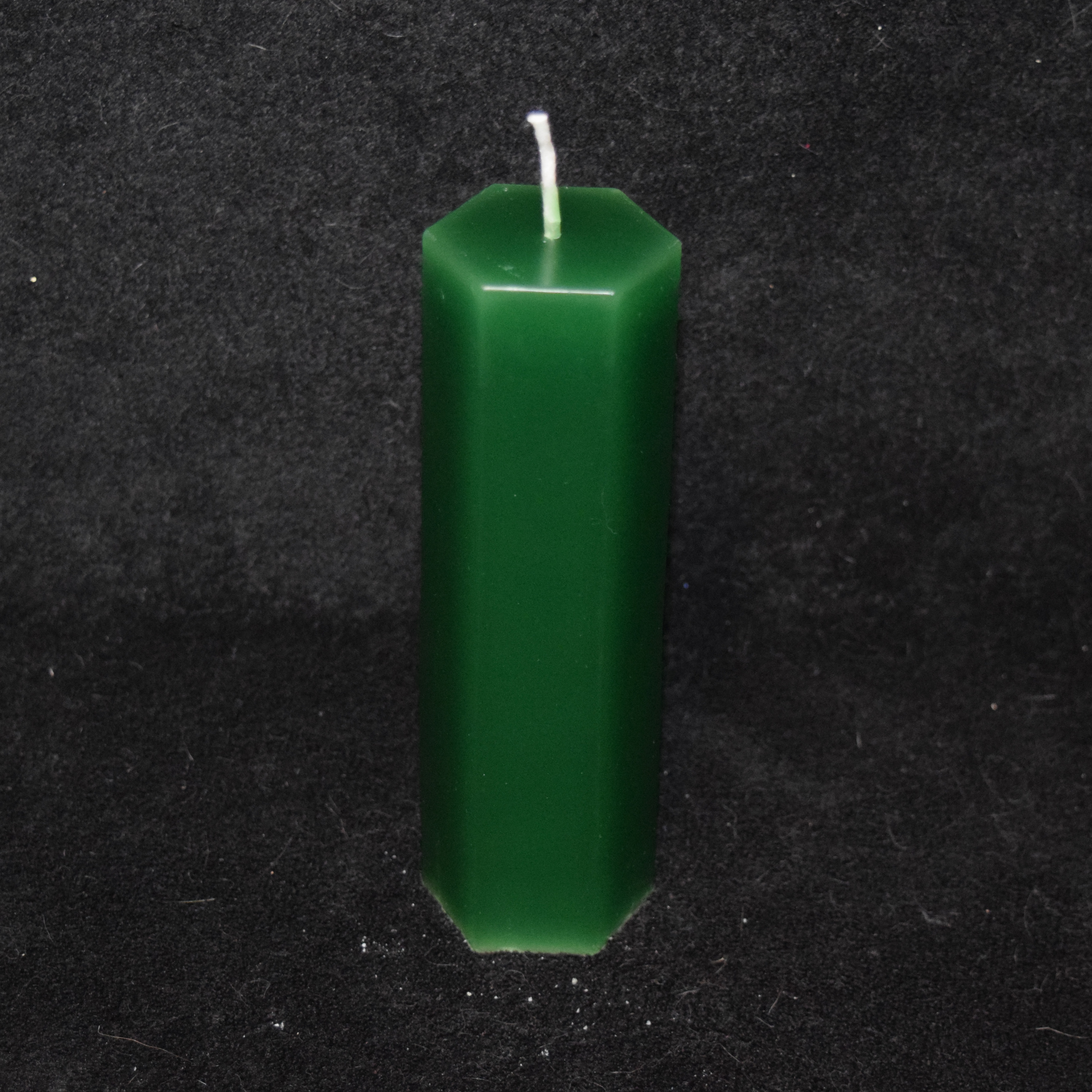 Hexagon-Kerze einfarbig