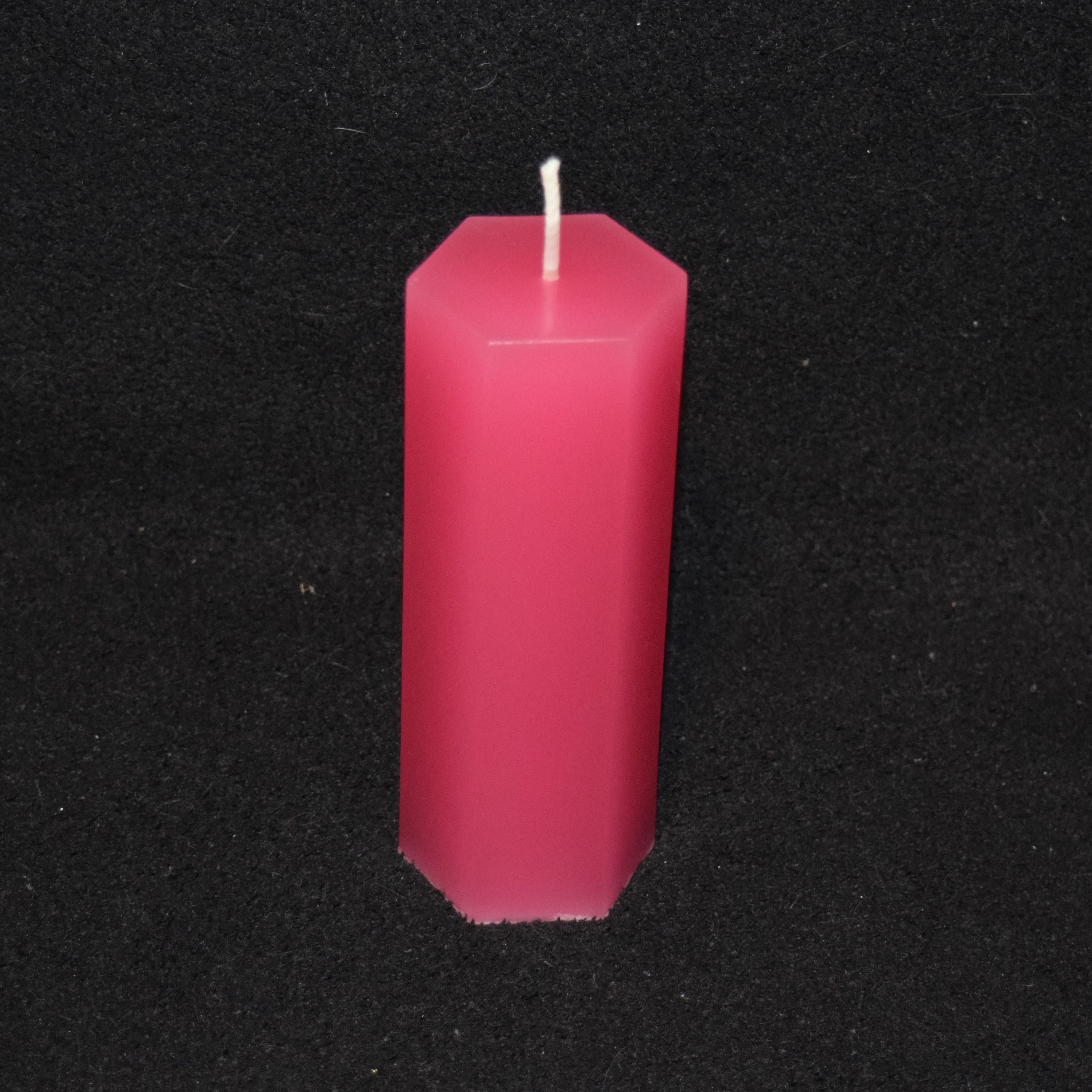 Hexagon-Kerze einfarbig