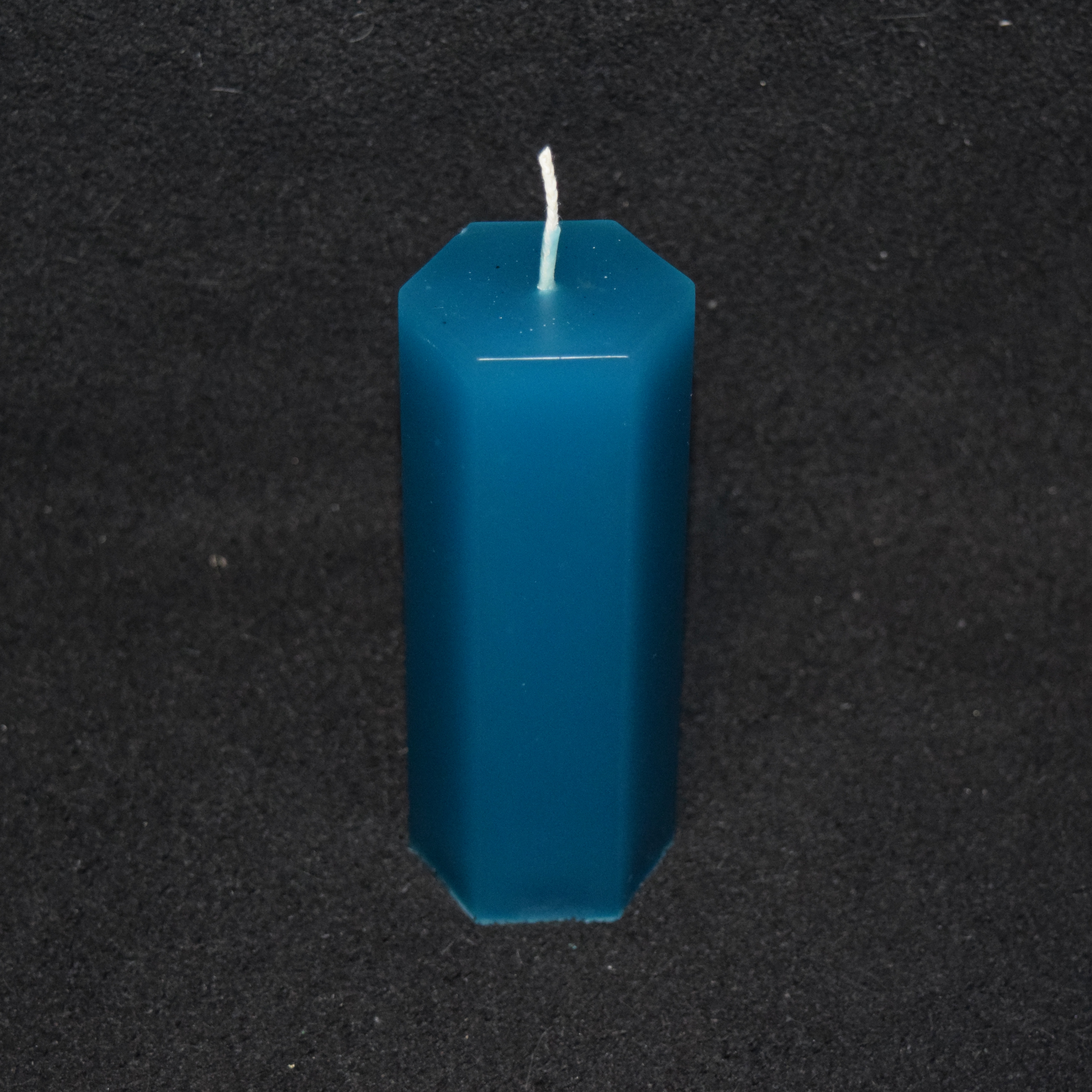 Hexagon-Kerze einfarbig