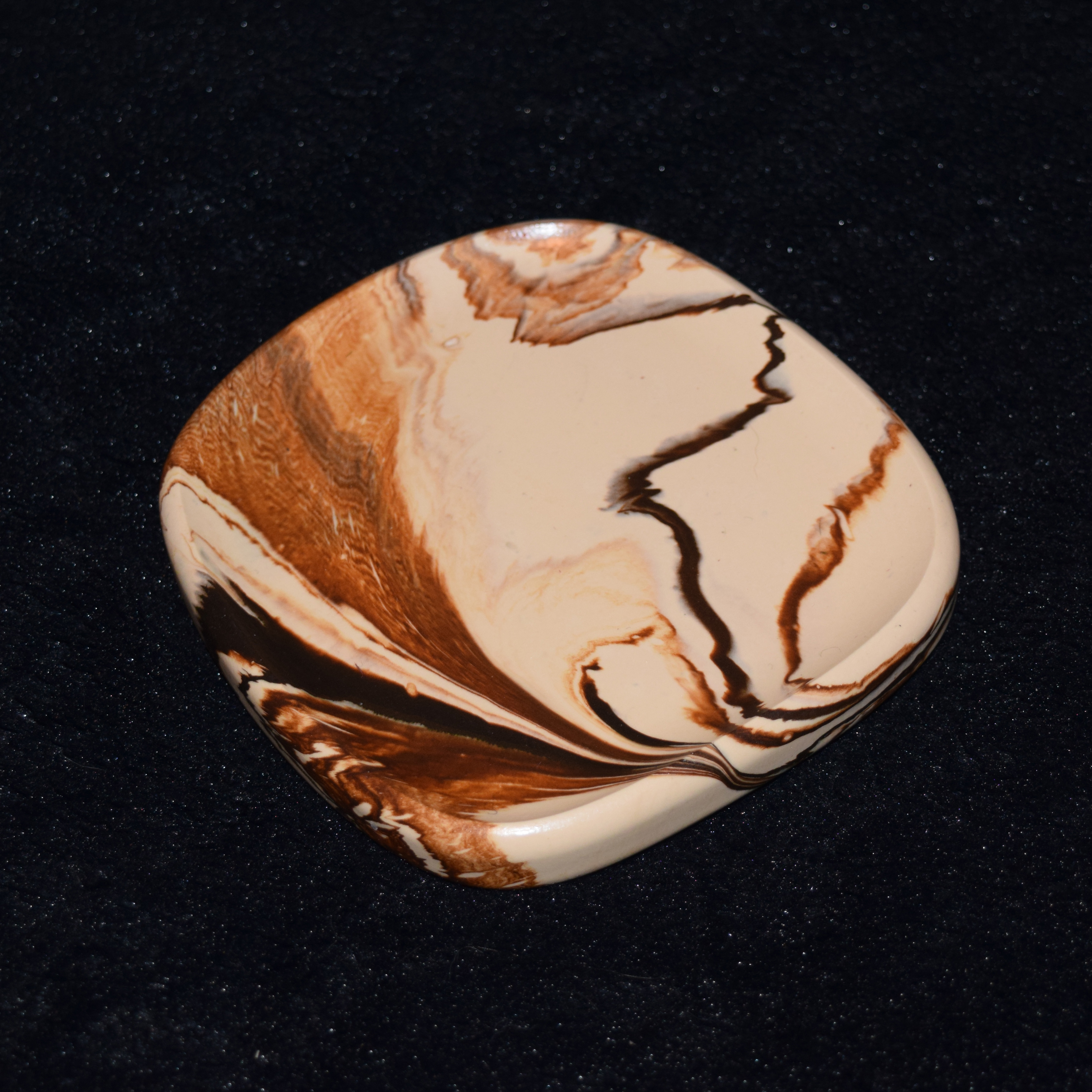 Kerzen-Untersetzer Squircle marmoriert