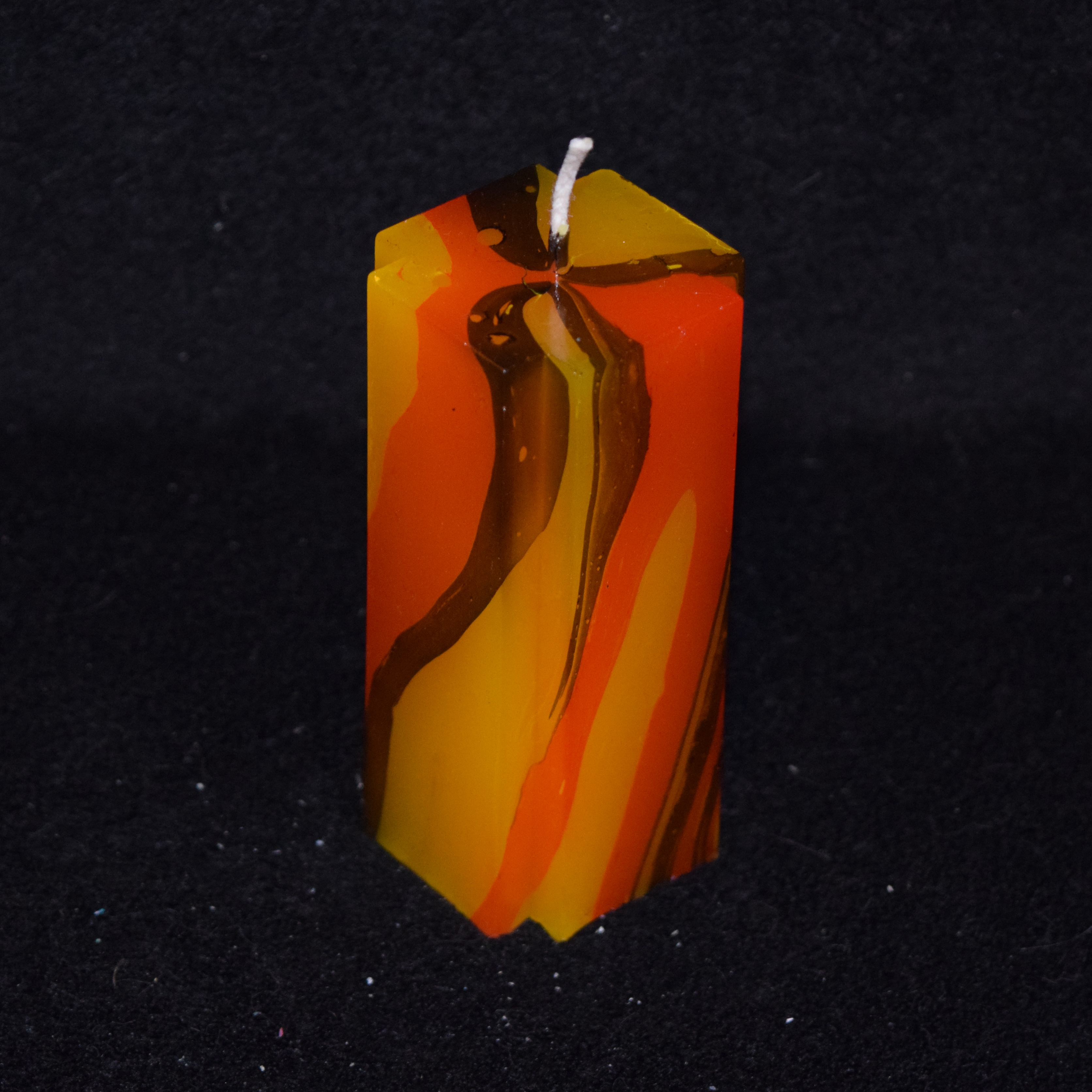 Kreuz-Kerze marmoriert