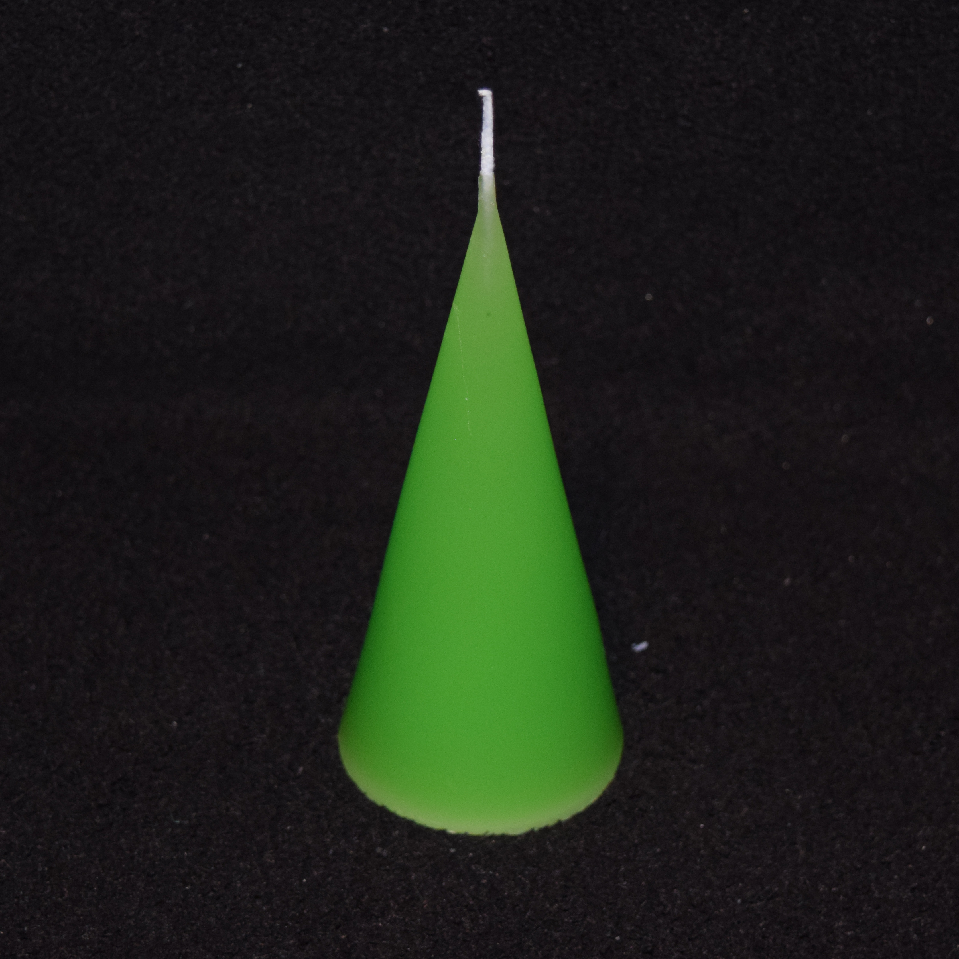 Kleine Kegel-Kerze einfarbig