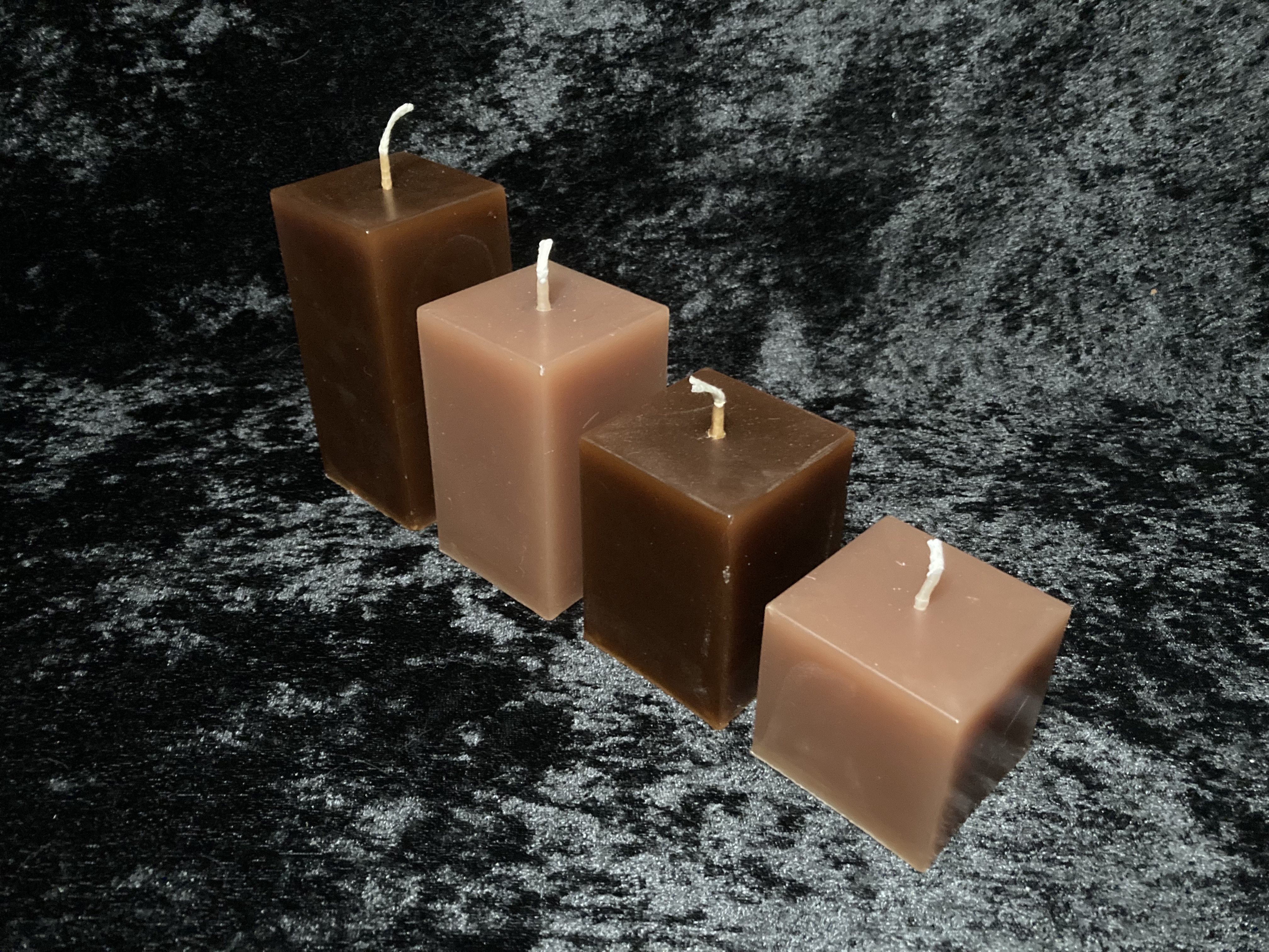 Kerzen-Arrangement Treppe 4er-Set zweifarbig