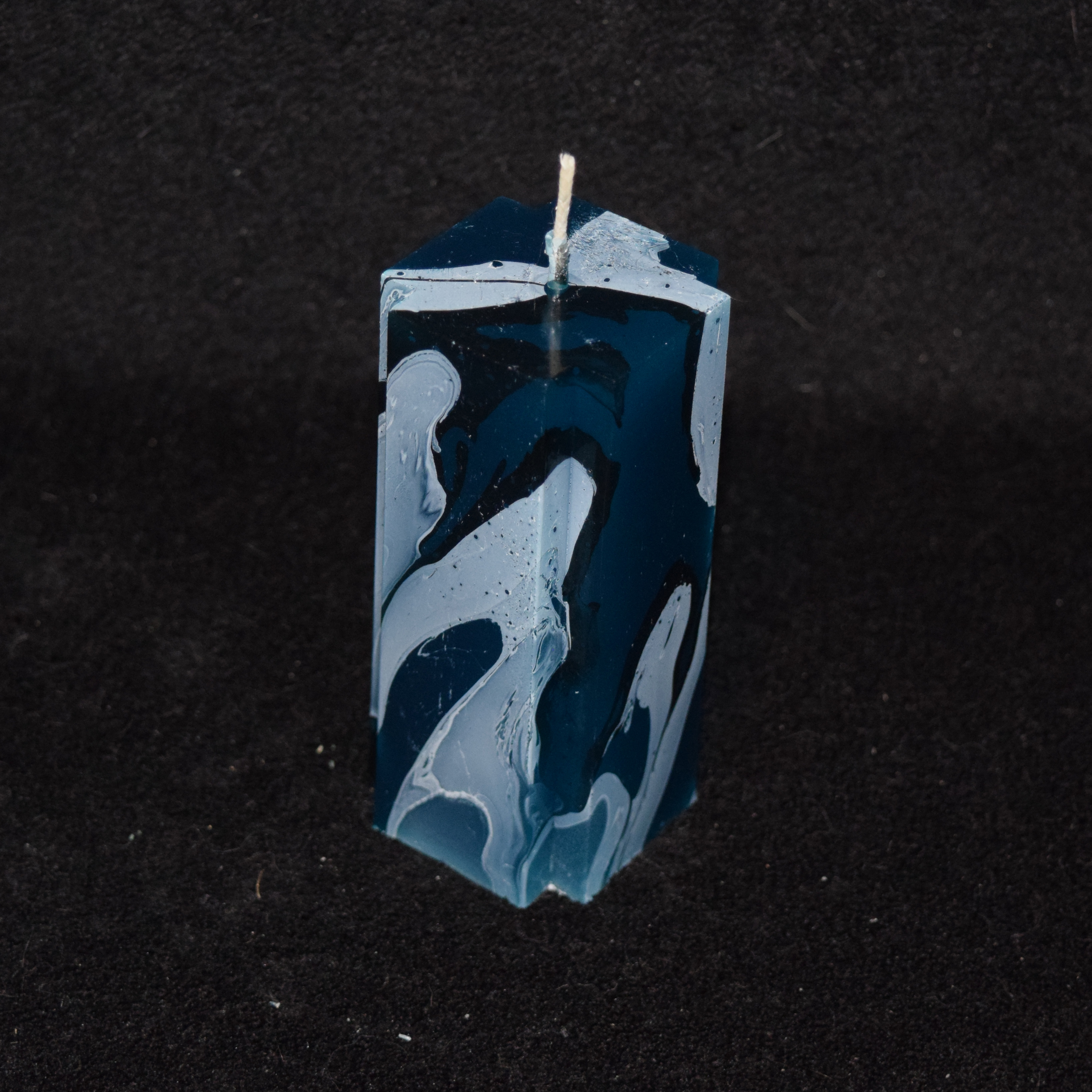 Kreuz-Kerze marmoriert