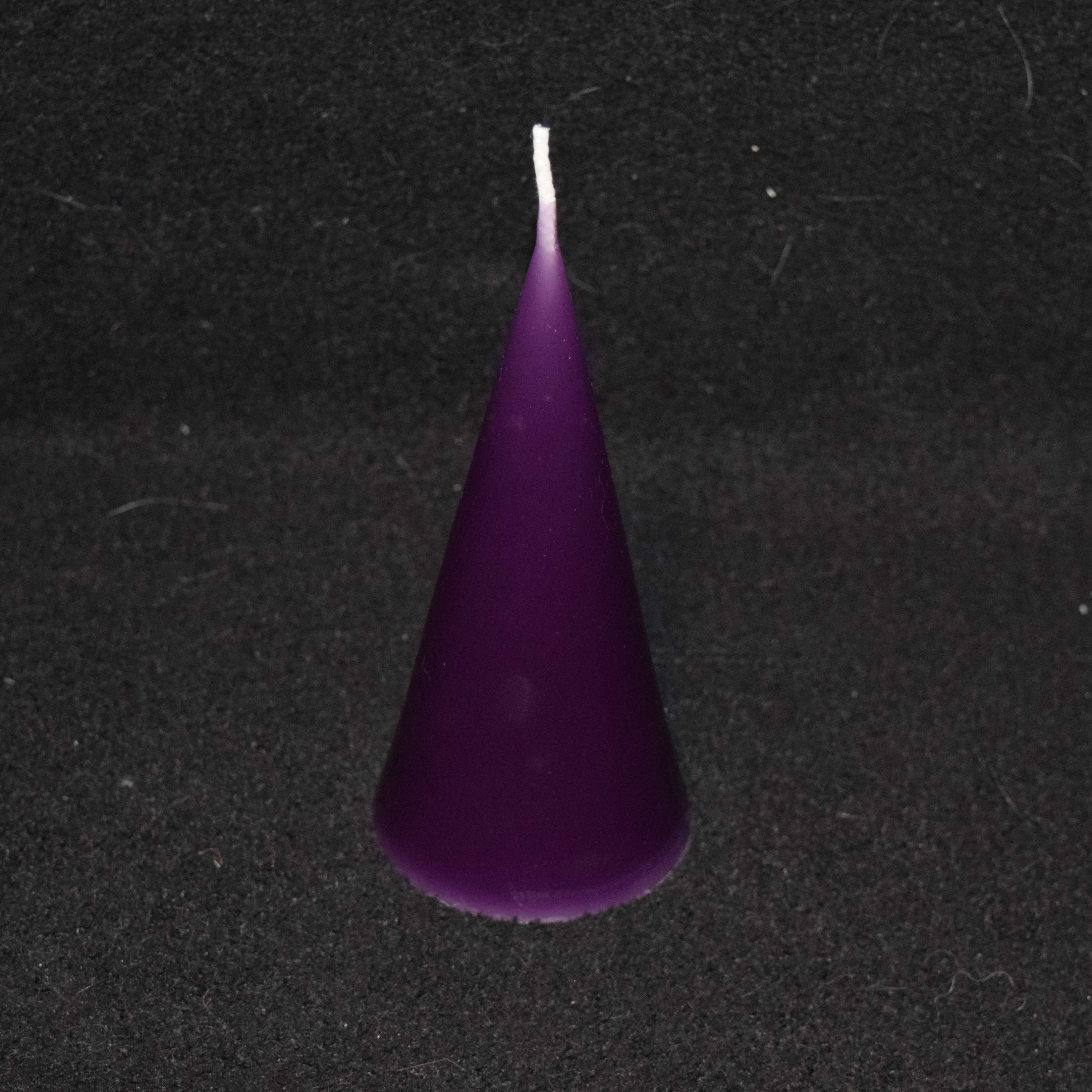 Kleine Kegel-Kerze einfarbig