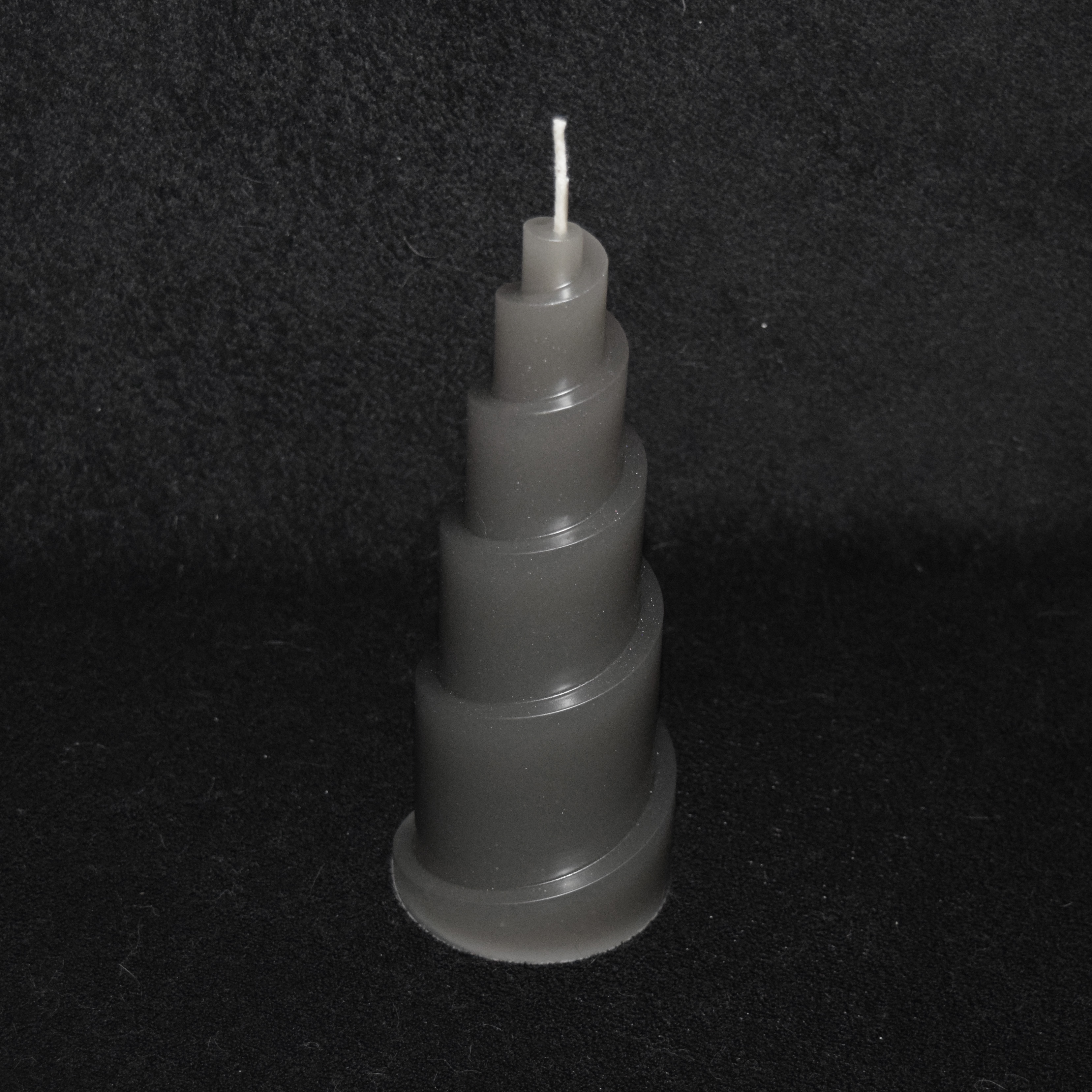 Spiralpyramide-Kerze einfarbig