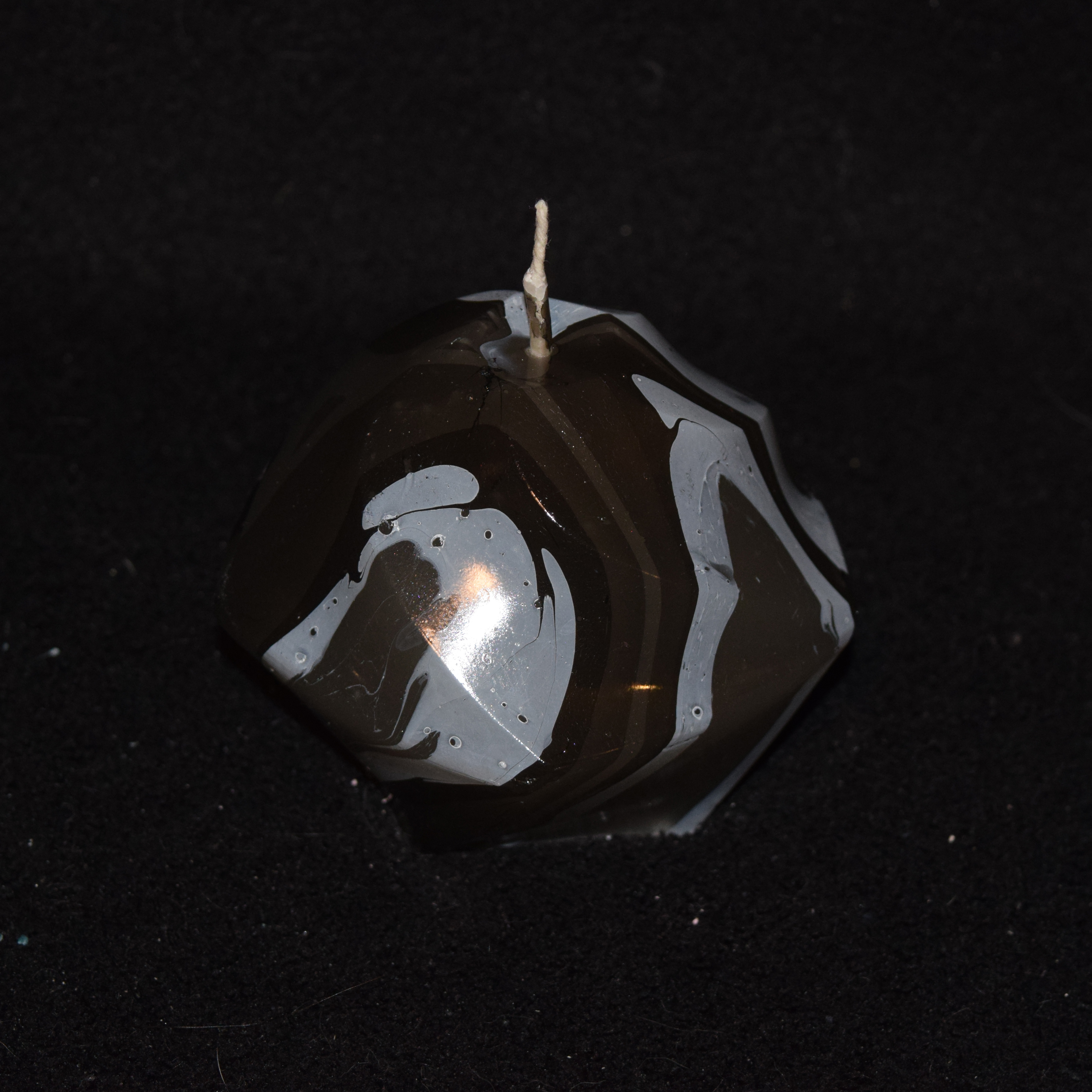 Skulptur-Kerze marmoriert