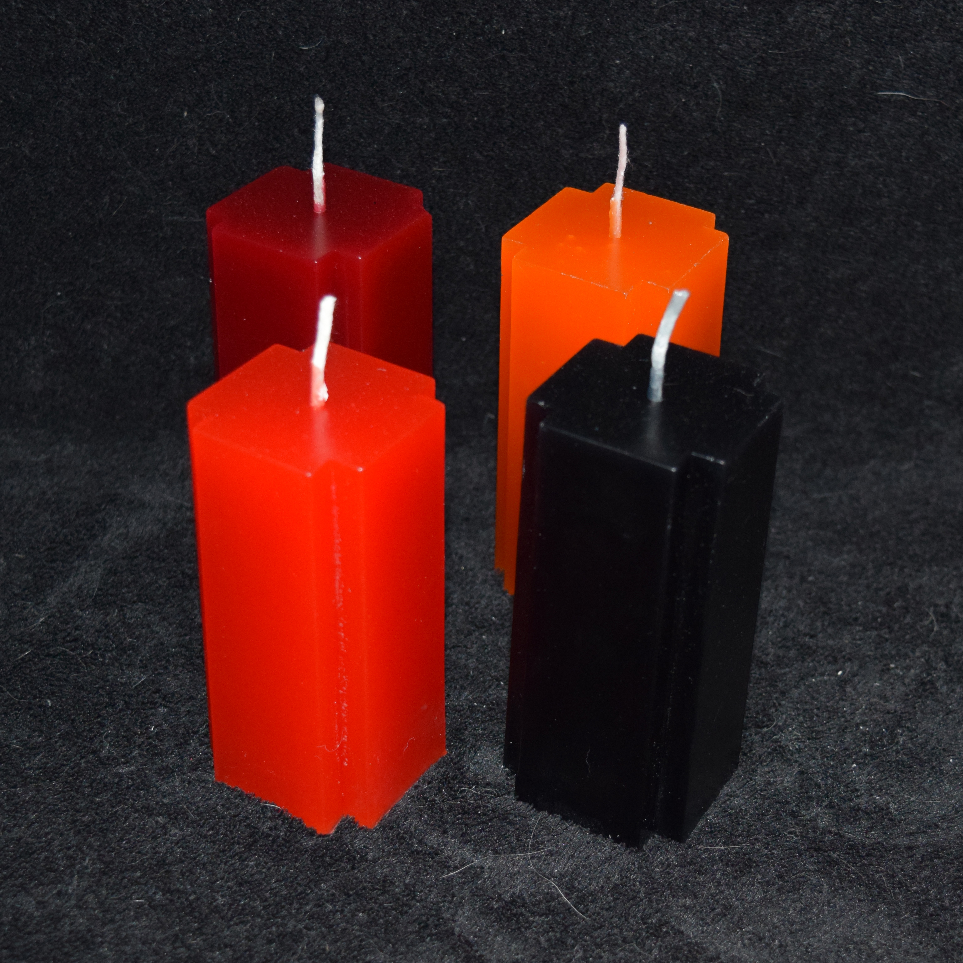 Kreuz-Kerze einfarbig