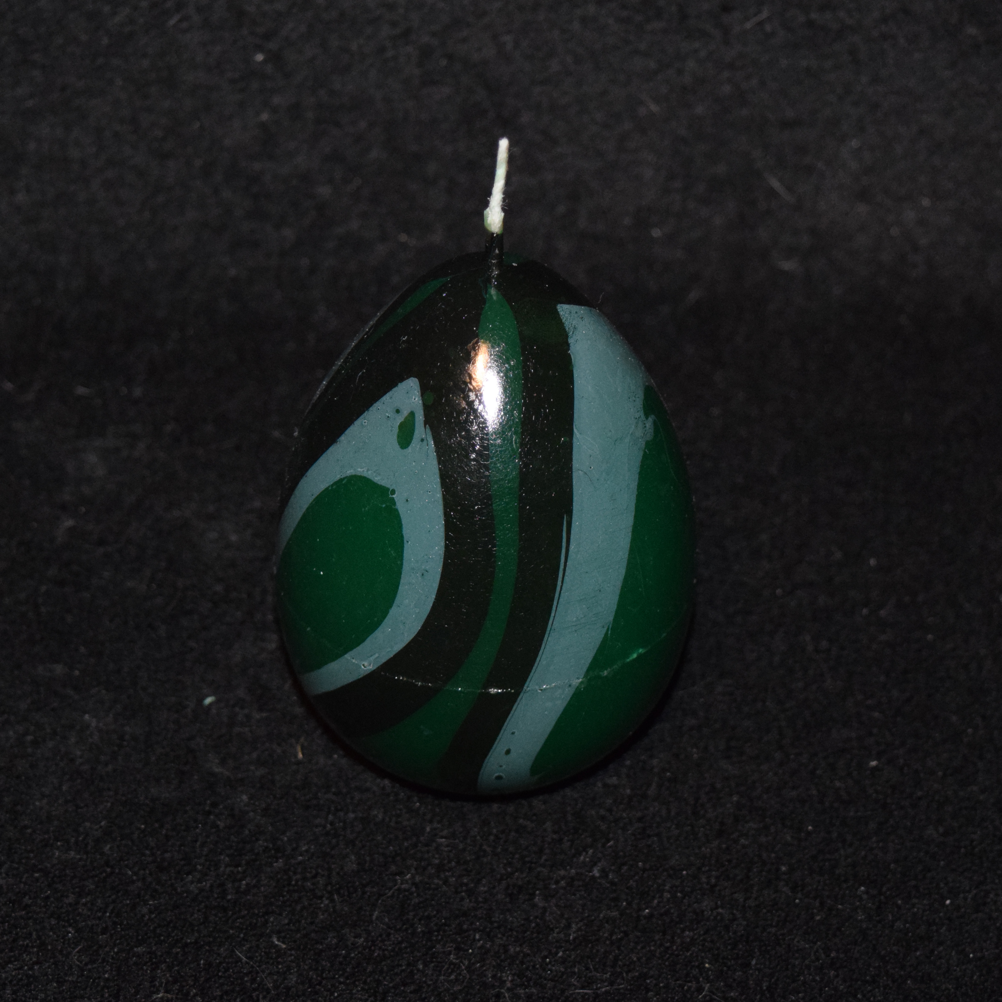 Große Osterei-Kerze marmoriert