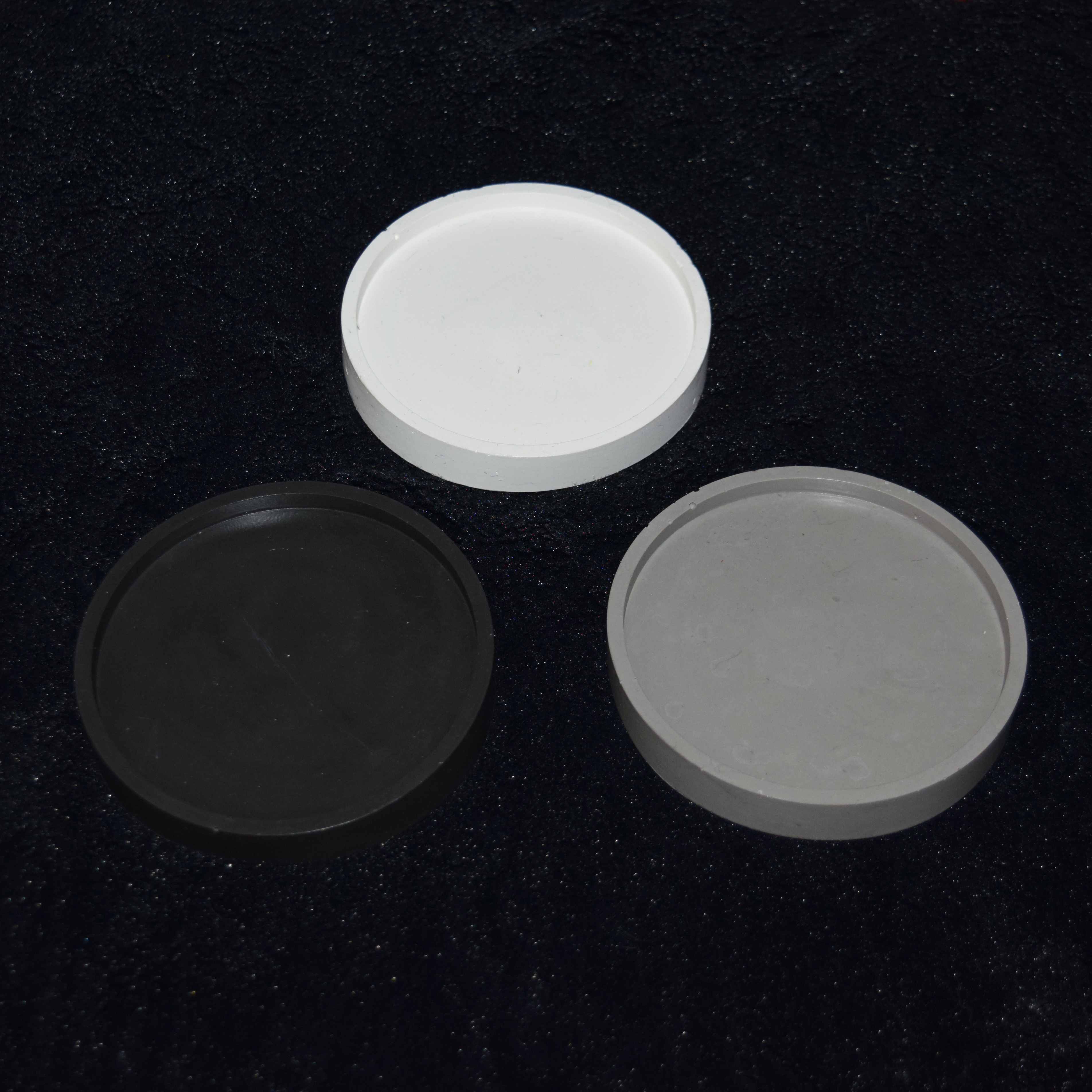 Kerzen-Untersetzer Kreis einfarbig