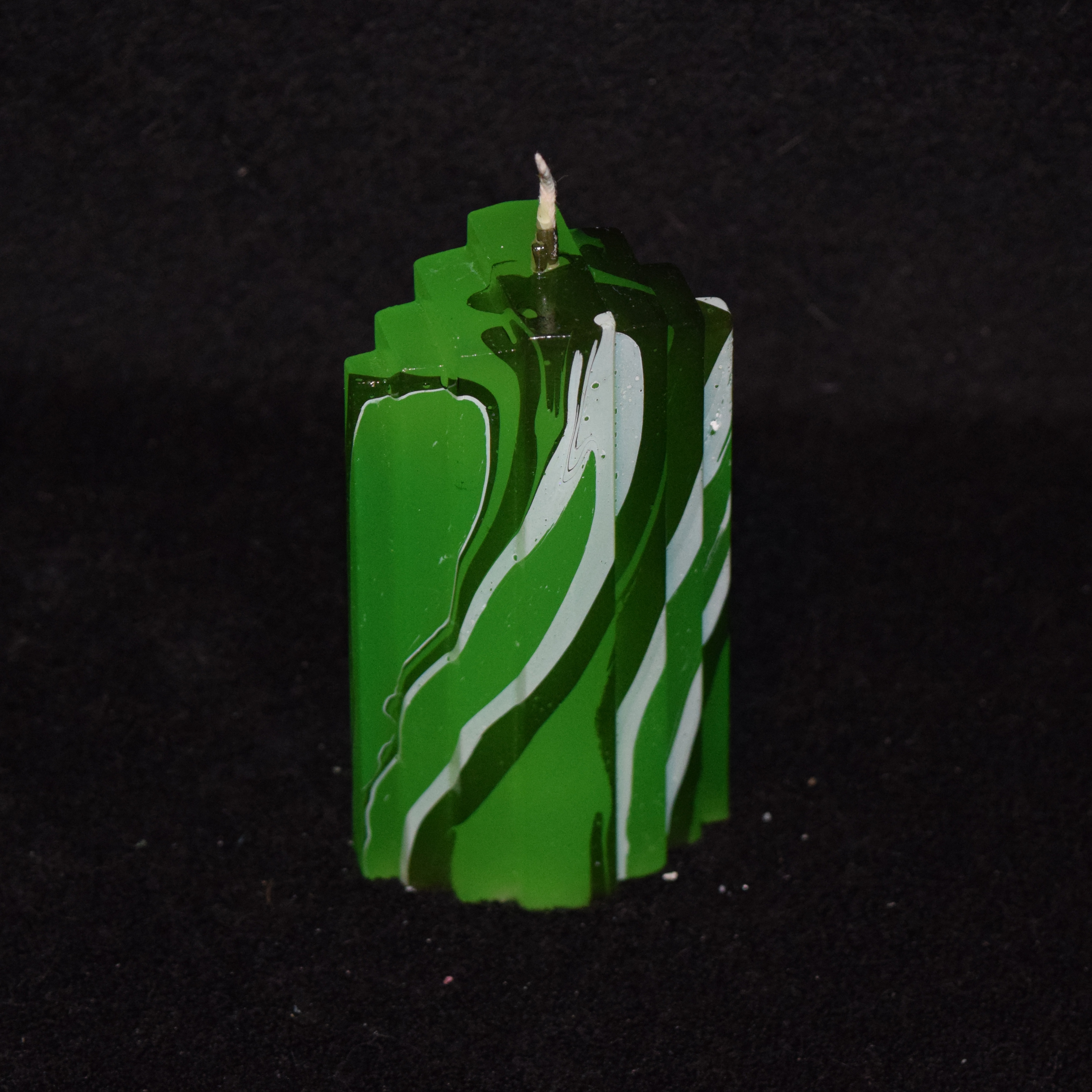 Skyline-Kerze klein marmoriert